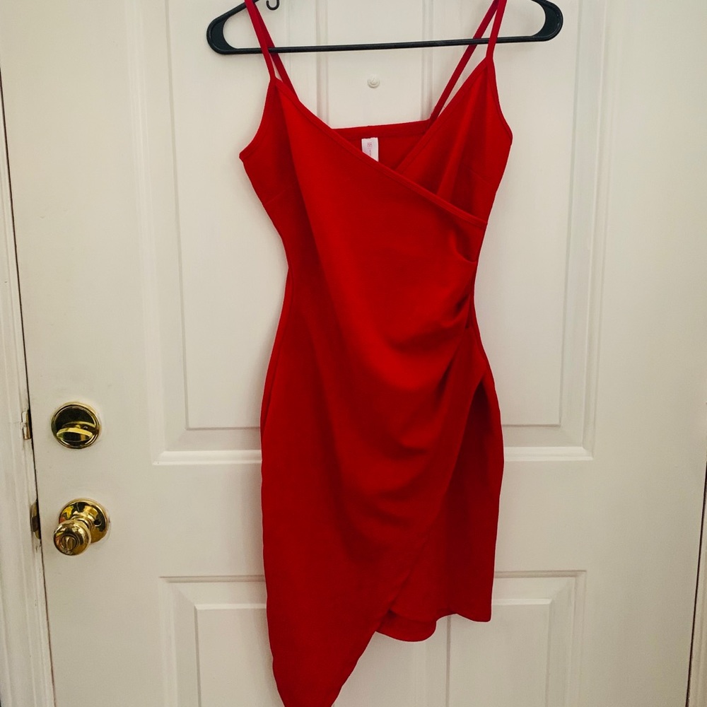 No Boundaries Red Body Con Dress Size S
